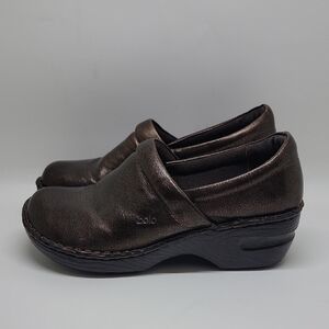 Bolo Bronze Brown Faux Leather Slip On Womens Shoes 8